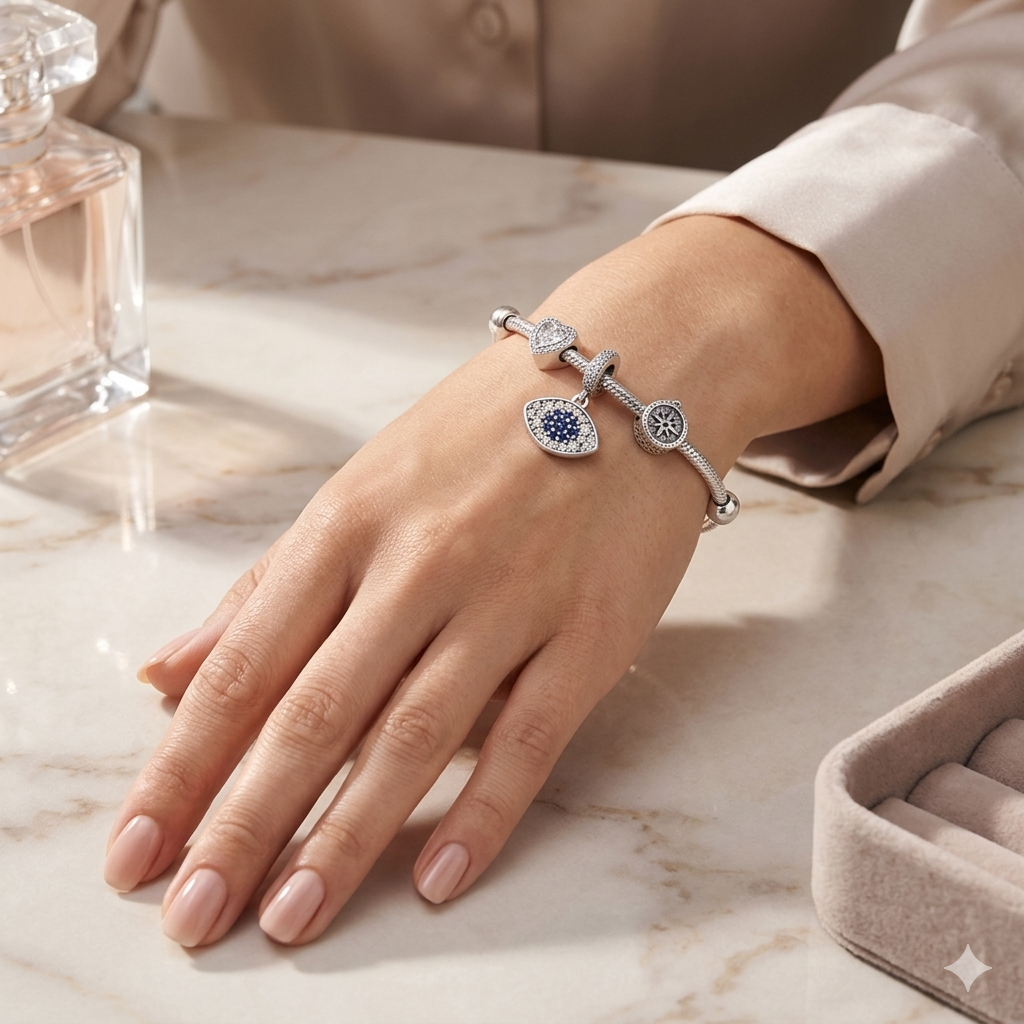 Charm de Plata 925 - Ojo griego