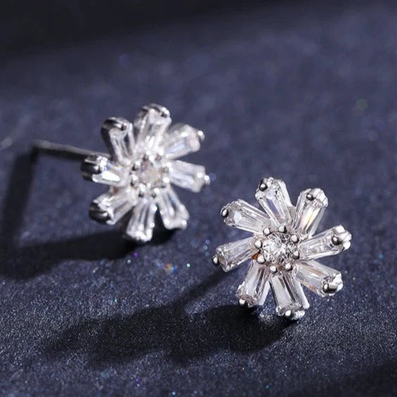 Aretes de Plata 925 - Snowflake