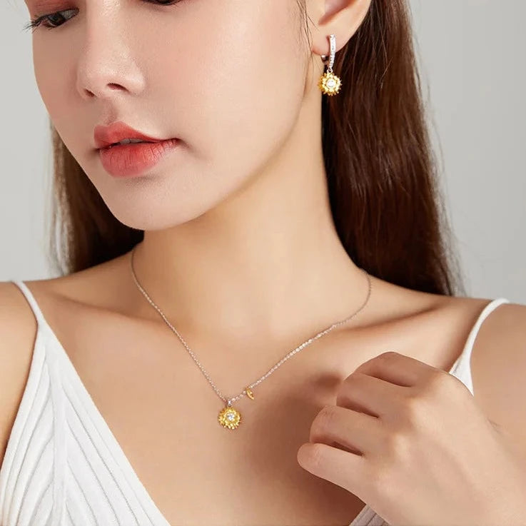 Collar de Plata 925 - Girasol