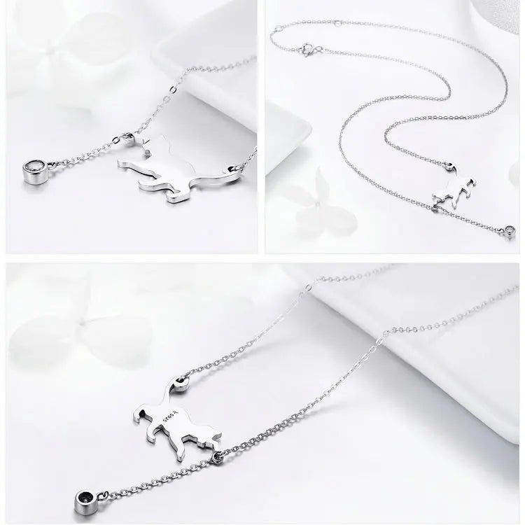 Collar de Plata 925 - Gatito