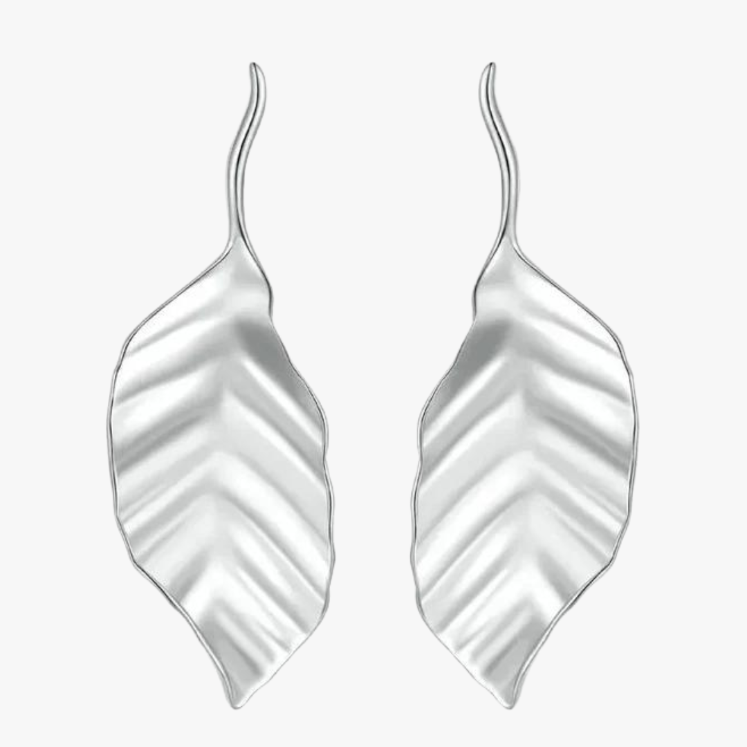 Aretes de Plata 925 - Leaf