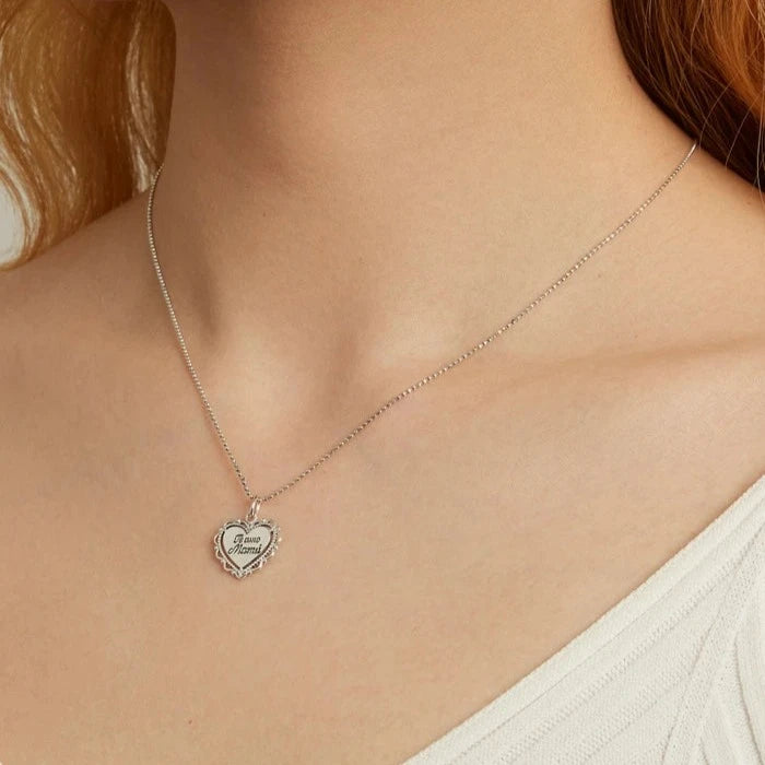 Collar de Plata 925 - Te amo mamá