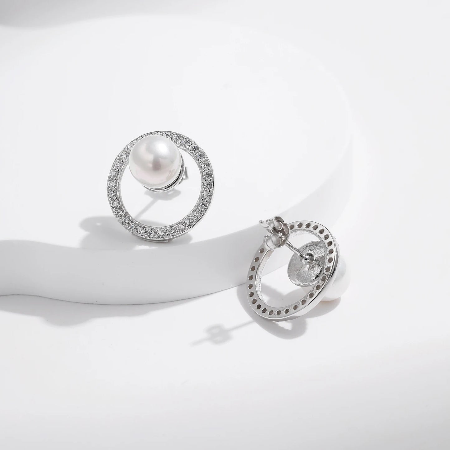 Aretes de Plata 925 - Perlas