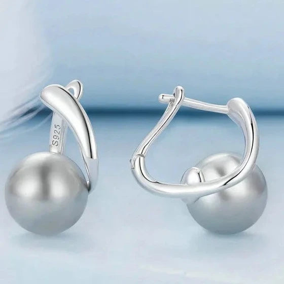 Aretes de Plata 925 - Shell Pearl