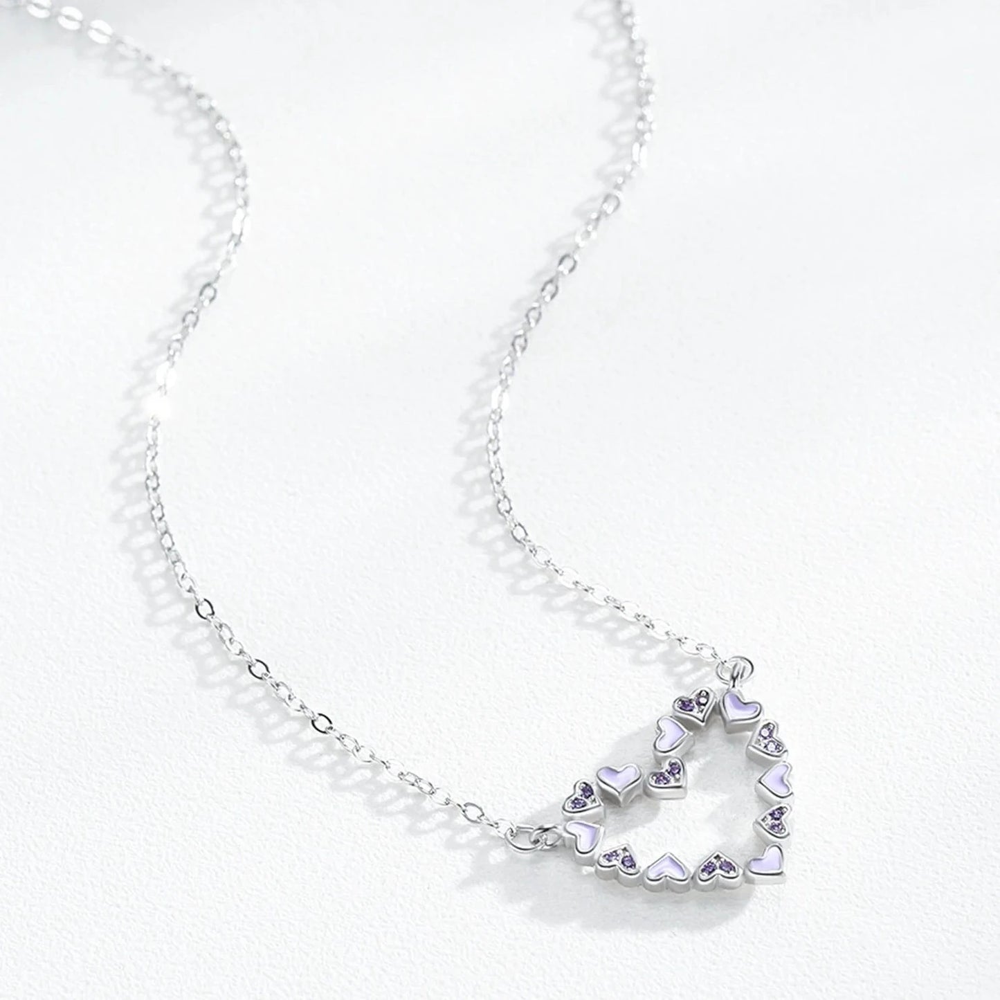 Collar de Plata 925 - Purple Heart