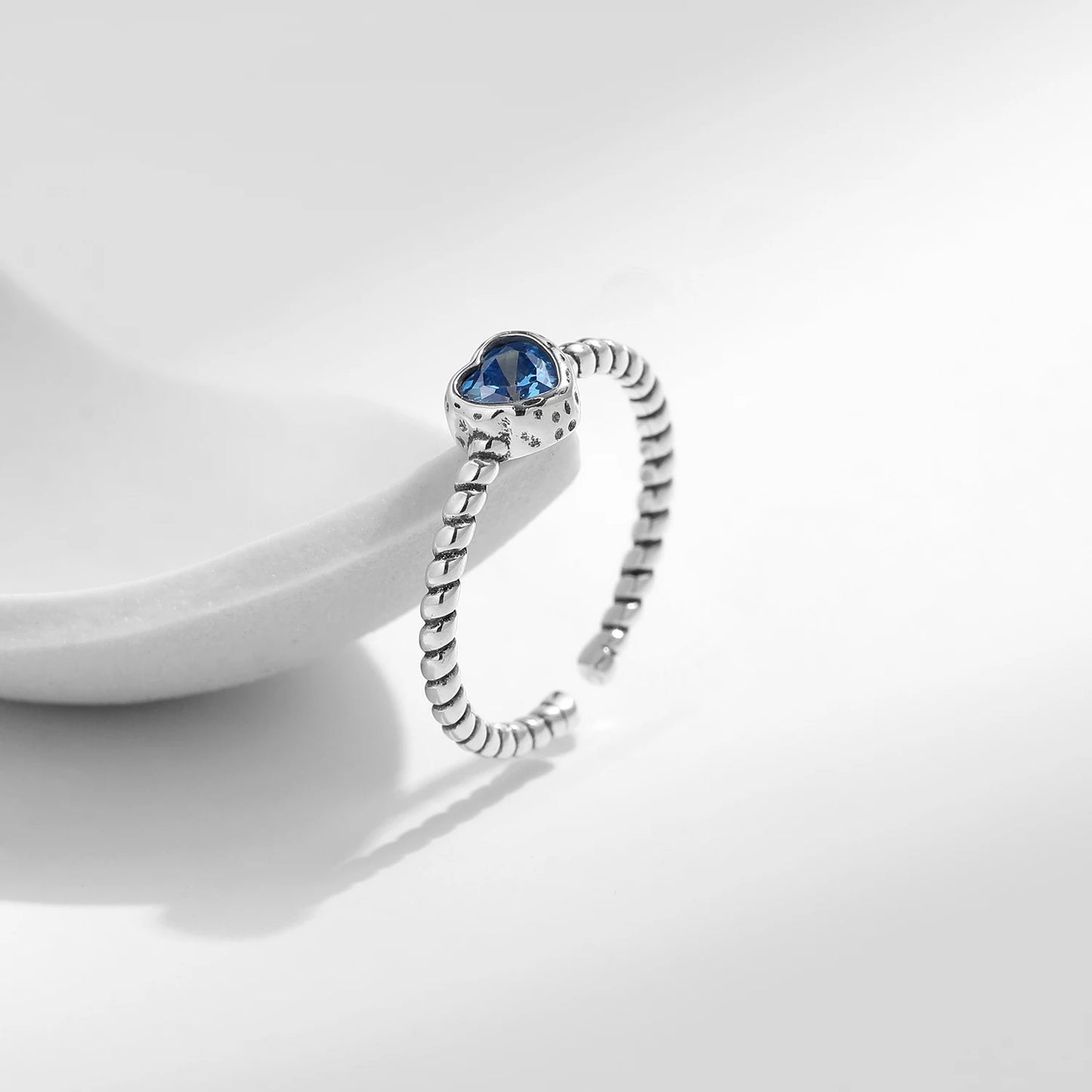 Anillo de Plata 925 - Blue Zirconia