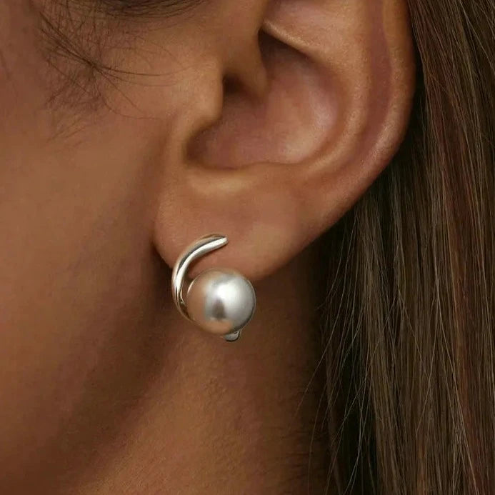 Aretes de Plata 925 - Shell Pearl