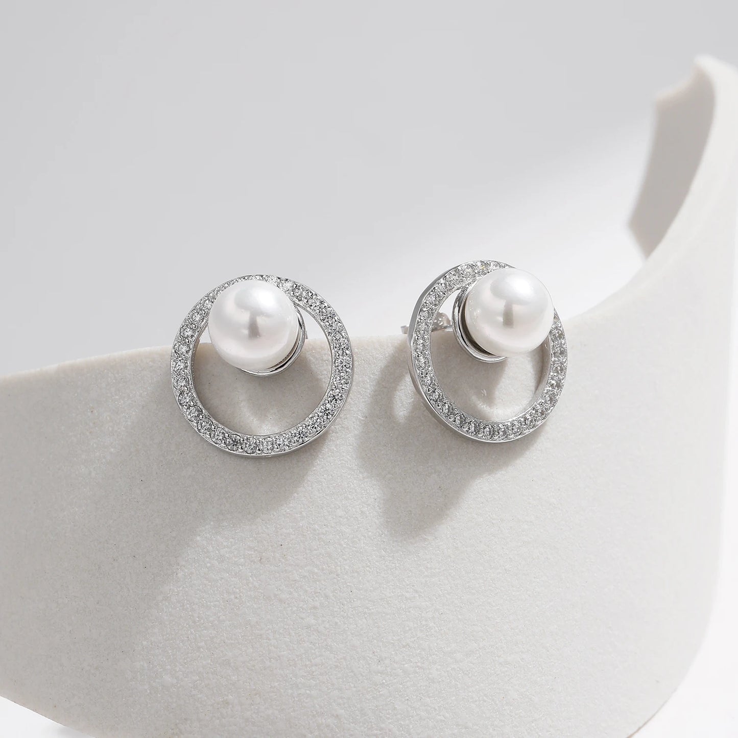 Aretes de Plata 925 - Perlas