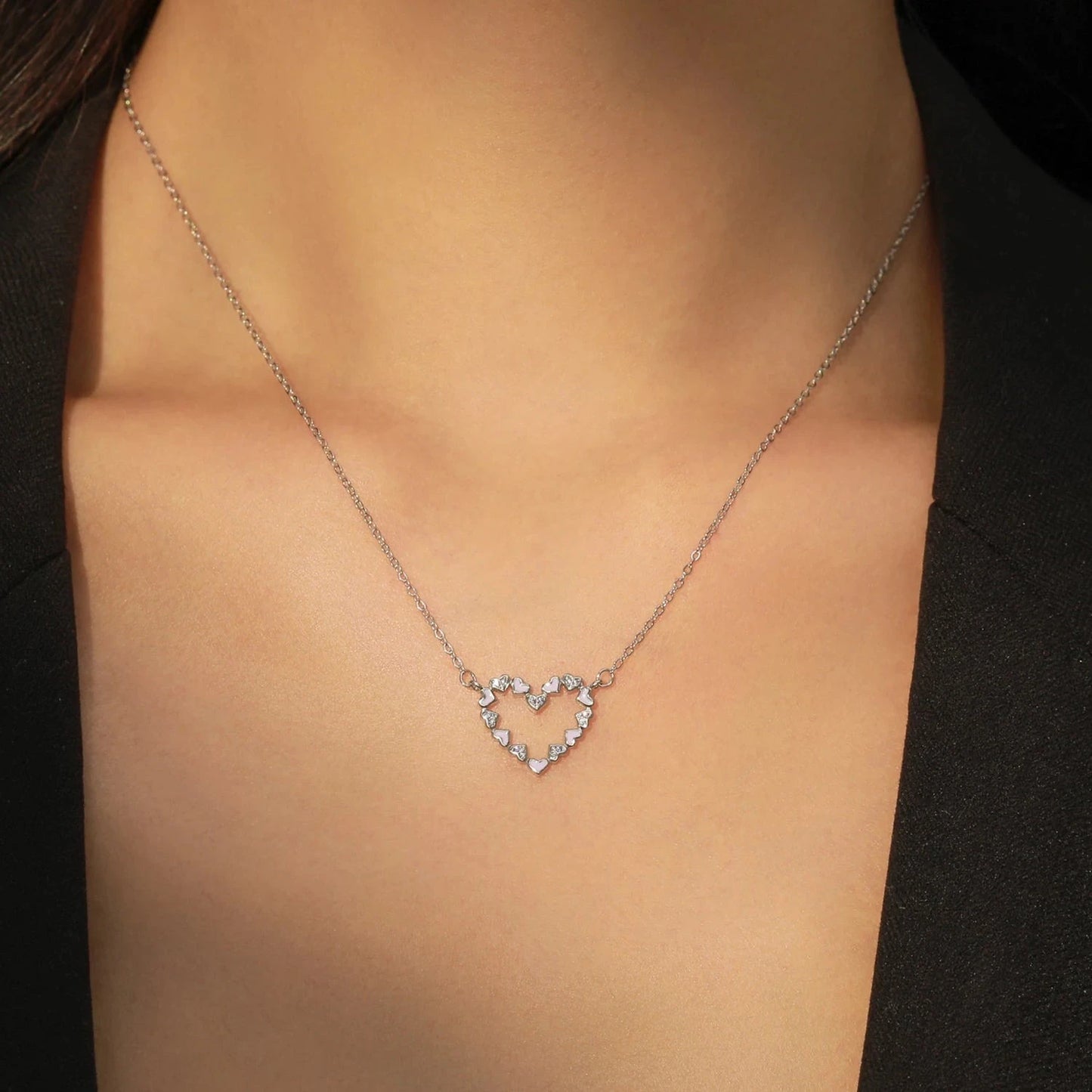Collar de Plata 925 - Purple Heart