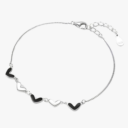 Pulsera de Plata 925 - Black Heart