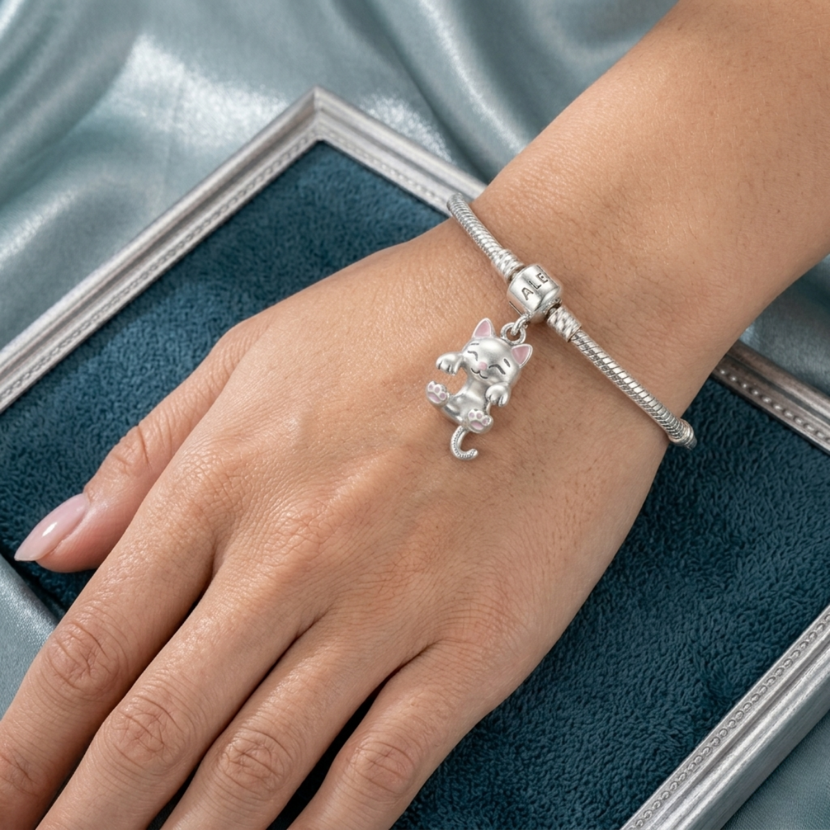 Charm de Plata 925 - Gatito