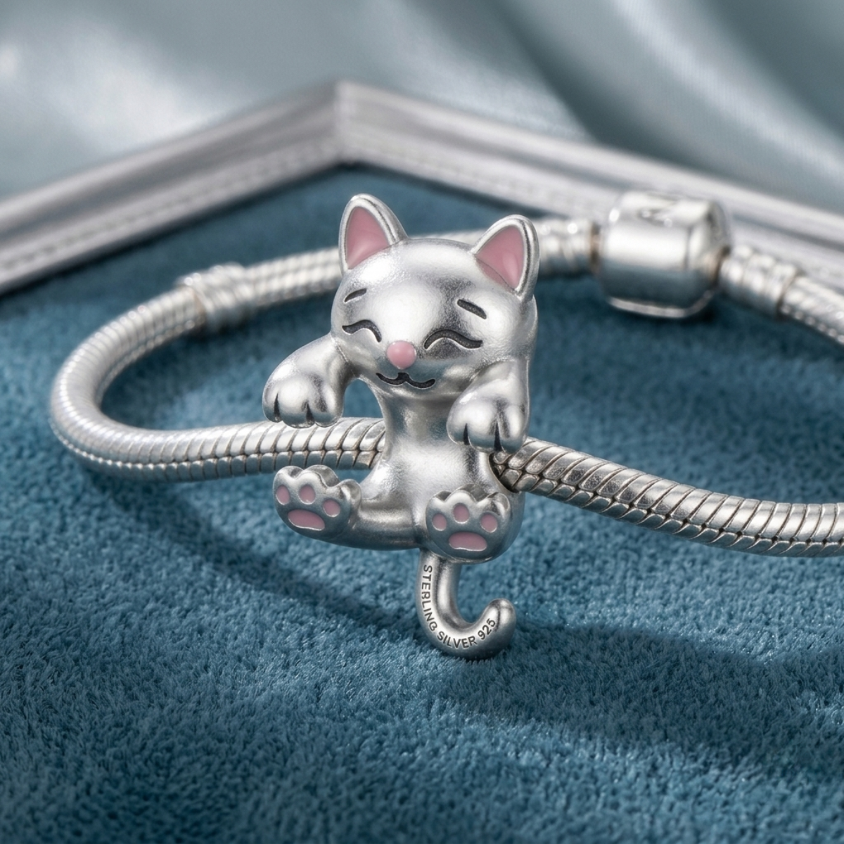 Charm de Plata 925 - Gatito