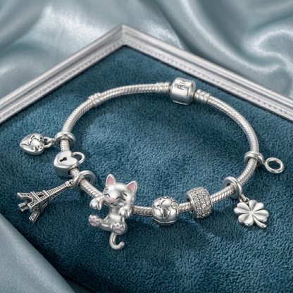Charm de Plata 925 - Gatito