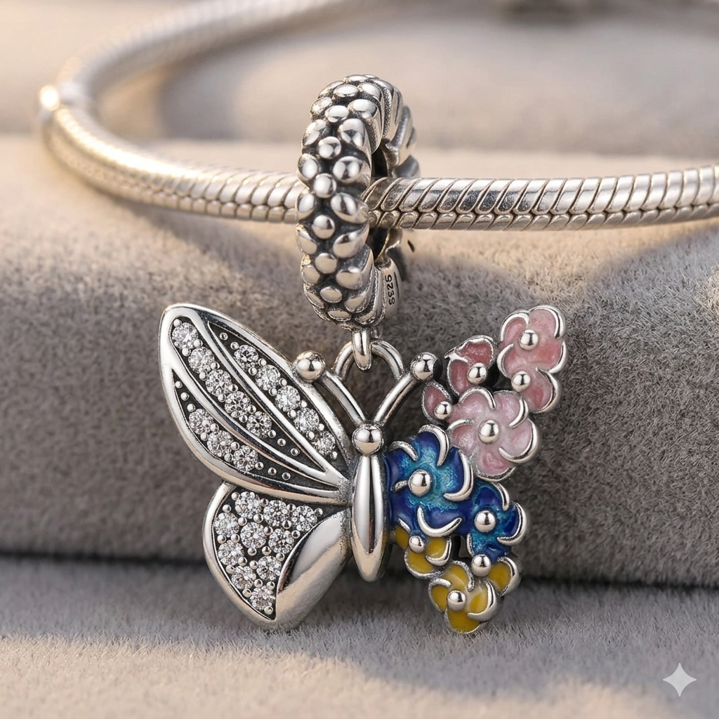 Charm de Plata 925 - Mariposa