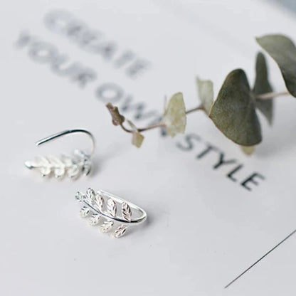 Aretes de Plata 925 - Leaf