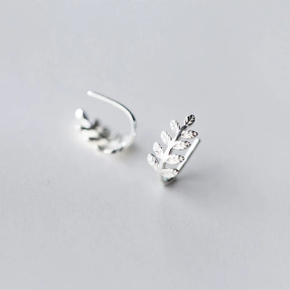 Aretes de Plata 925 - Leaf