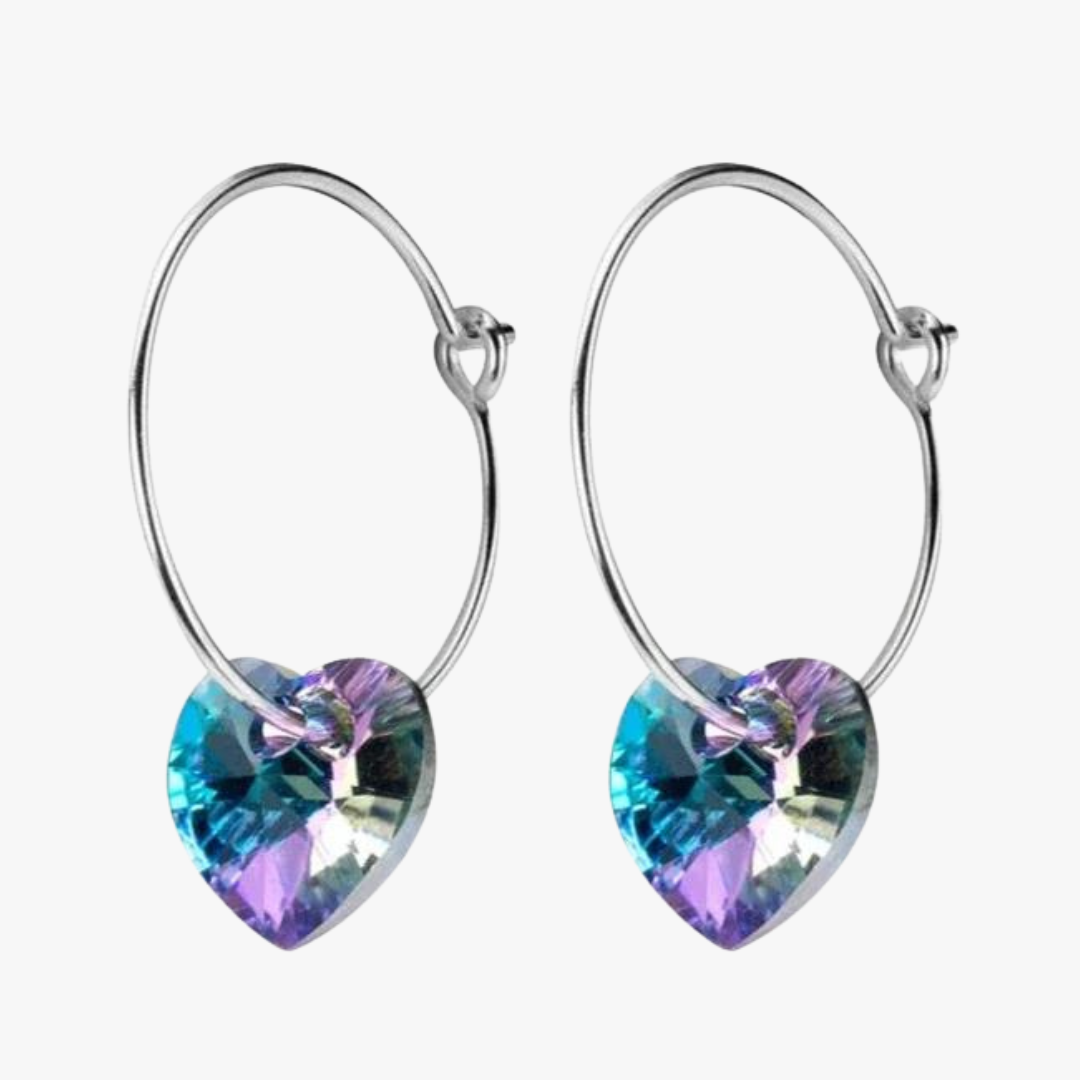 Aretes de Plata 925 - Blue Crystal