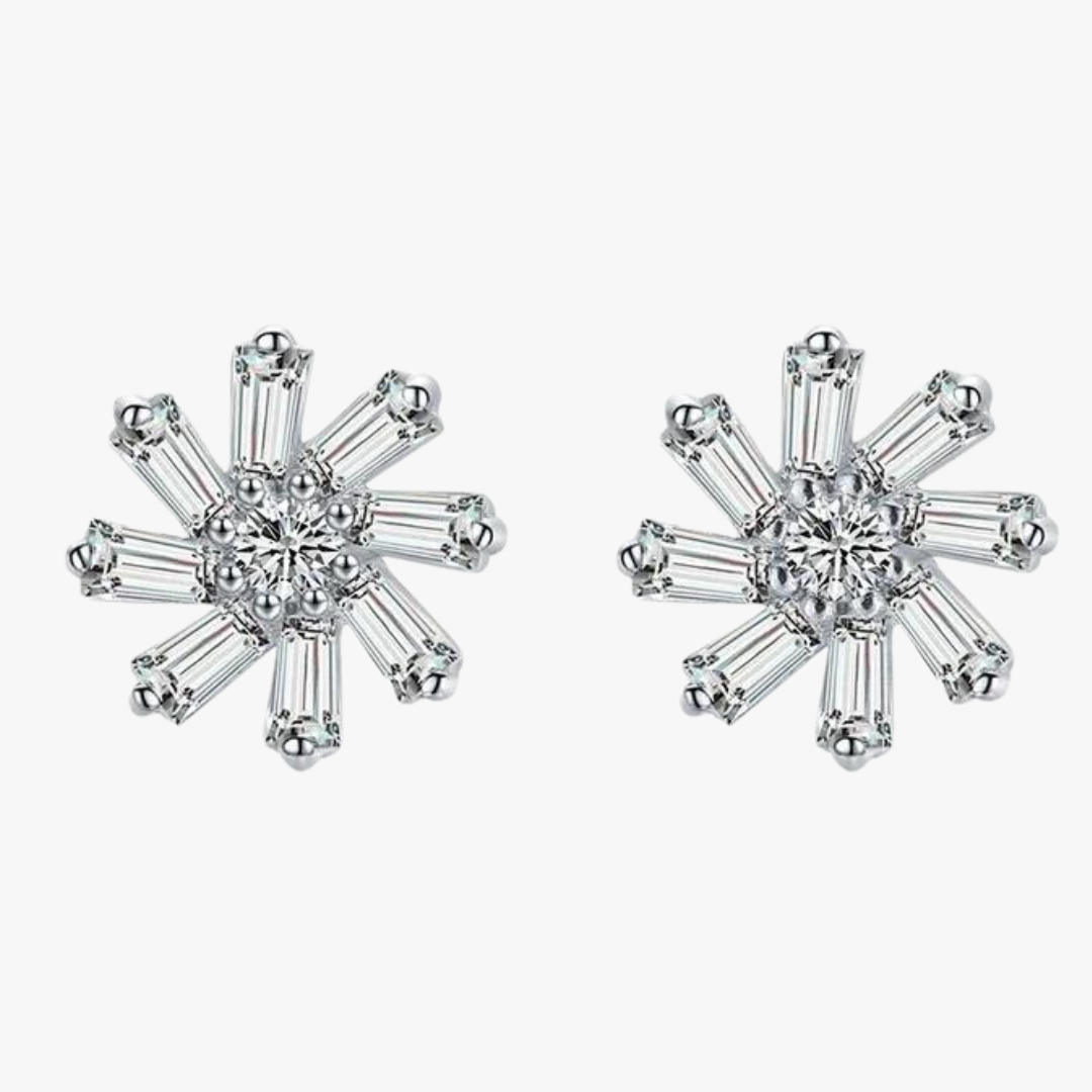 Aretes de Plata 925 - Snowflake