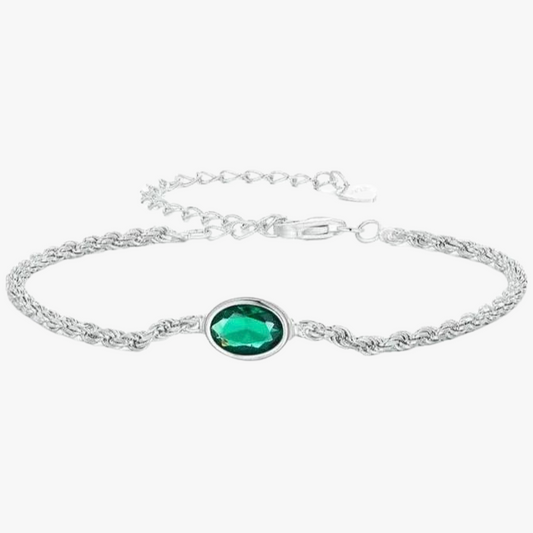Pulsera de Plata 925 - Green Circona