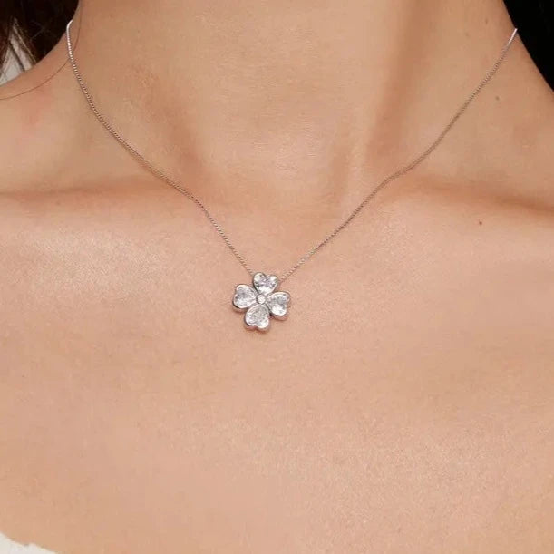 Collar de Plata 925 - Trebol de la suerte