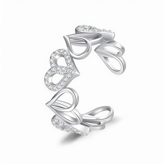 Anillo de Plata 925 - Hearts