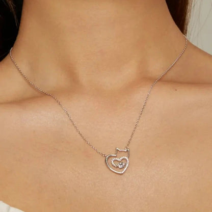 Collar de Plata 925 - Amor por los gatos