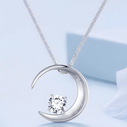 Collar de Plata 925 - Luna Cristal