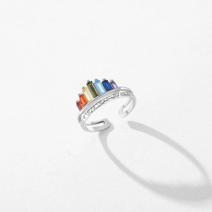 Anillo de Plata 925 - Rainbow