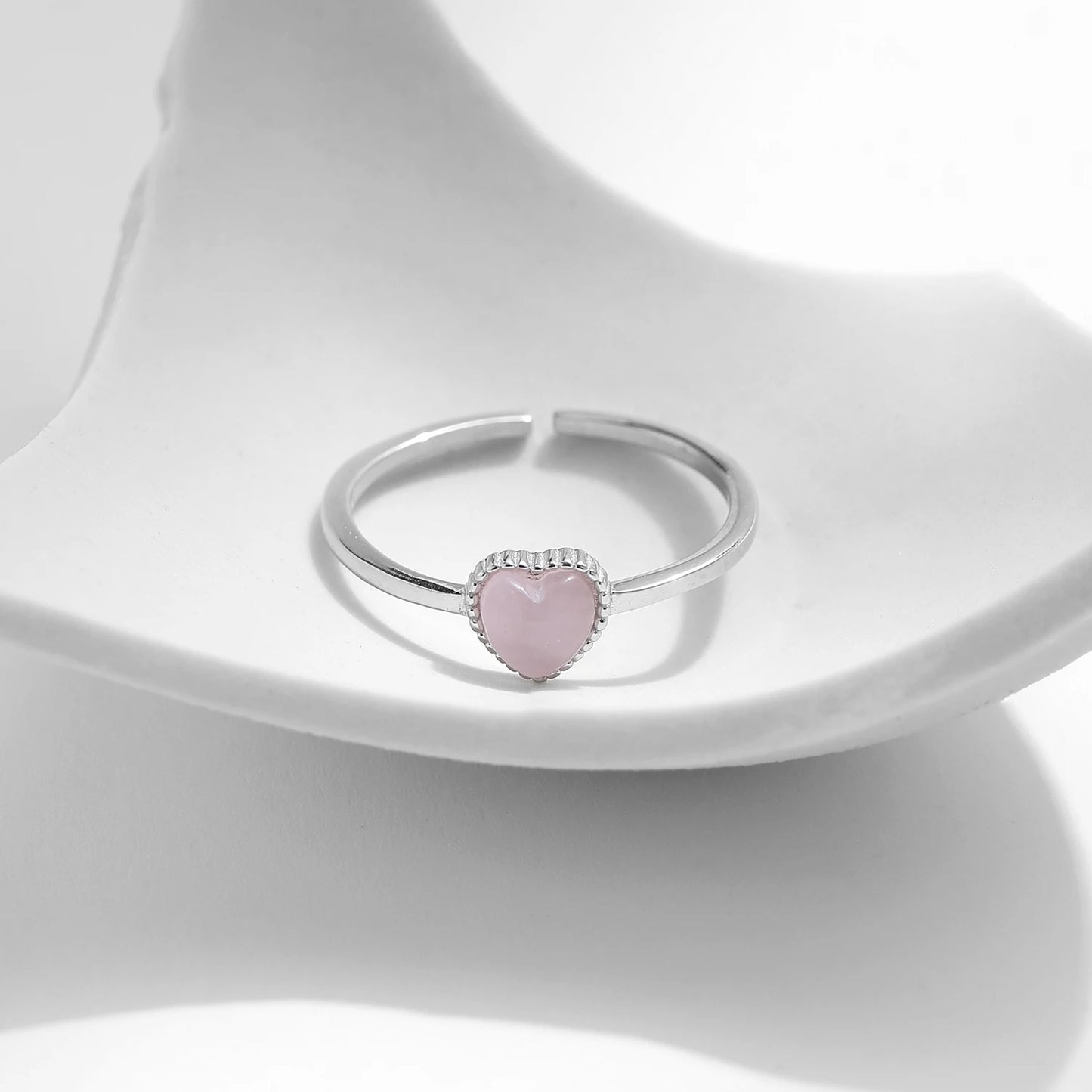 Anillo de Plata 925 - Pink Crystal