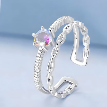 Anillo de Plata 925 - Iridescent