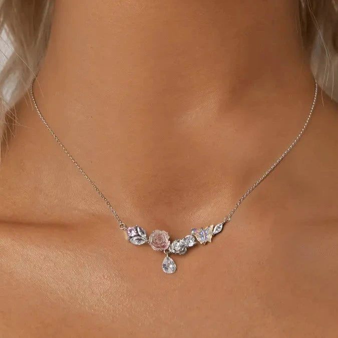 Collar de Plata 925 - Floral