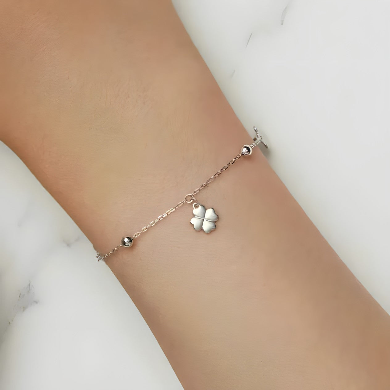 Pulsera de Plata 925 - Trebol